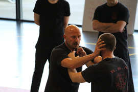 Rencontre B.S.S. / Aïkido, un super stage de 3 heures orchestré conjointement par Laurent GILLI pour le B.S.S. et Stéphane Le Derf pour l'aïkido. 