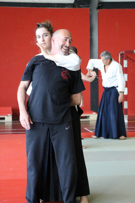 Rencontre B.S.S. / Aïkido, un super stage de 3 heures orchestré conjointement par Laurent GILLI pour le B.S.S. et Stéphane Le Derf pour l'aïkido. 