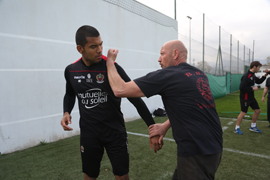 B.S.A. rencontre et initie les gardiens de buts de l'OGC NICE au B.S.S. 