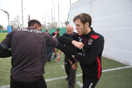 B.S.A. rencontre et initie les gardiens de buts de l'OGC NICE au B.S.S. 